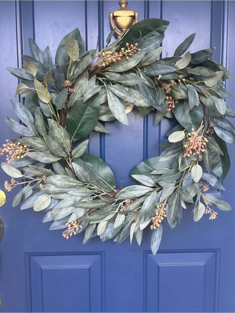 Studio McGee Threshold Classic Green Eucalyptus Wreath - Home Holiday NWT